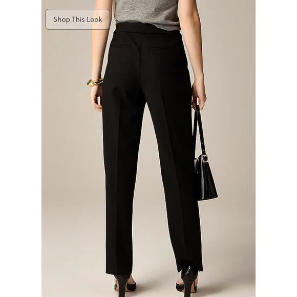 NWT J. Crew Kate Straight-Leg Pant In Four-Season Stretch Black 10 - Picture 2 of 10